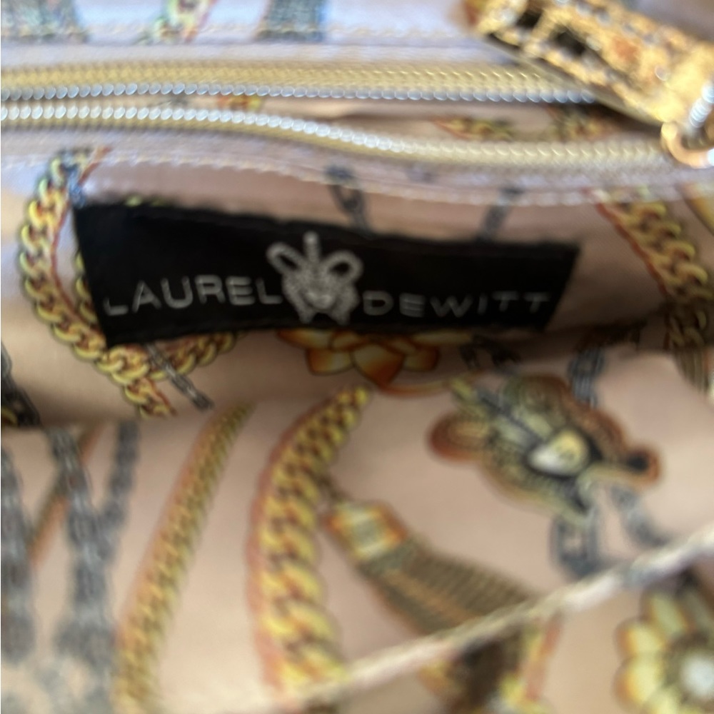 Molten metals gold trend- Laurel Dewitt gold bag/backpack/metal - Picture 8 of 14